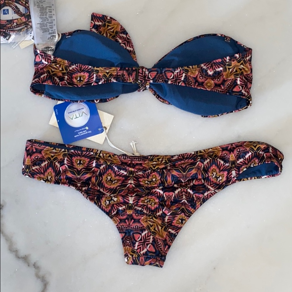 🌊Billabong Multi Print Bandeau 👙Top & Hawaii Lo - Picture 9 of 9
